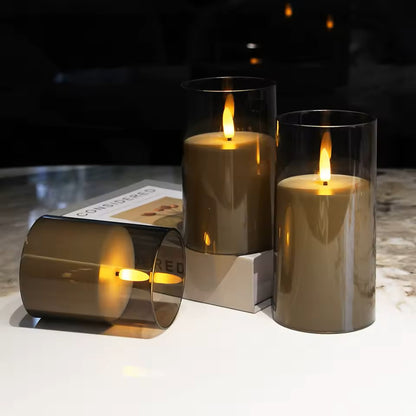 Lumipher – Set di 3 candele a LED